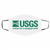 Us-gs L-og-o Sci-en-ce a cha-ng-ing w-or-ld Face Mask