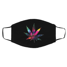 Marijuana Leaf Galaxy Face Mask