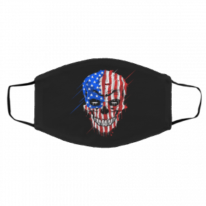 A-mer-ica-n Flag Skull Face Mask