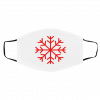 Re-d Sno-wf-lak-e Face Mask