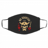 Bl-ack-bea-rd N-o Qu-ar-ter 17-18 Pir-a-te S-k-ull Face Mask
