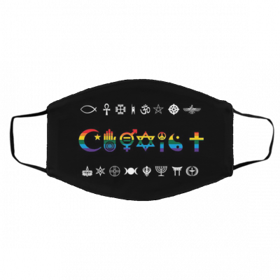 Rainbow Coexist Face Mask
