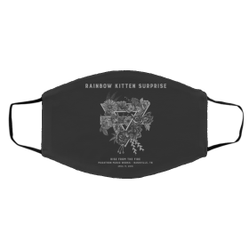 Rainbow Kitten Surprise Face Mask