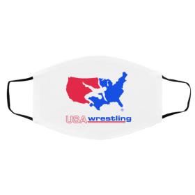 U-S-A Wr-es-tli-ng Face Mask