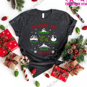 Christmas Shirt, Mountains Tee, Oh What Fun It is To Ride, Family Vacation Shirts, Holiday Gift T-Shirt, Matching Clothes E3680
