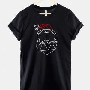 Geometric Santa Father Christmas T-Shirt