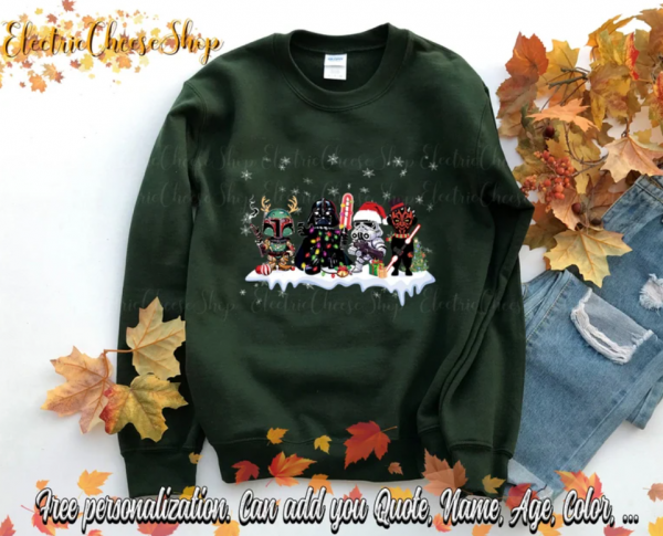 Funny Star Wars Christmas T-Shirt, Christmas Gift Shirt Disney Christmas Shirt, Star Wars Family Shirt, Merry Christmas Sweatshirt
