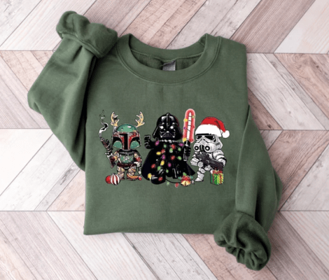 Star War Funny Christmas Shirt,Cute Star War Sweatshirt,Star War Hoodie,Christmas Gifts,Storm Trooper,Christmas Darth Vader,Happy New Year