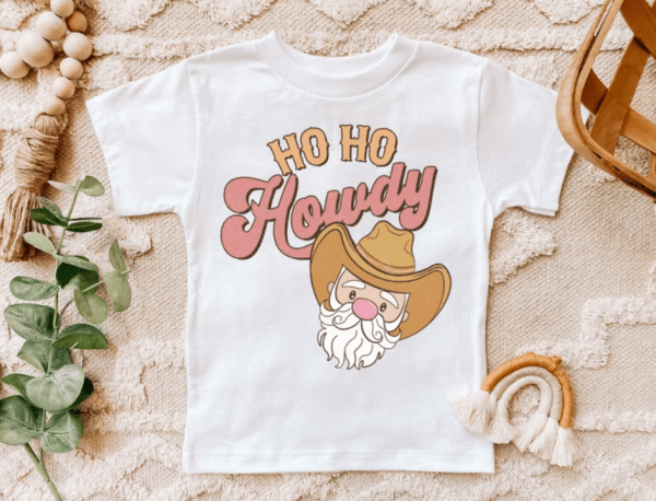 Howdy Christmas Toddler Shirt | Christmas Toddler Tee | Cowboy Christmas Kids Shirt | Kids Tee | Boho | Groovy | Cute Toddler Shirt