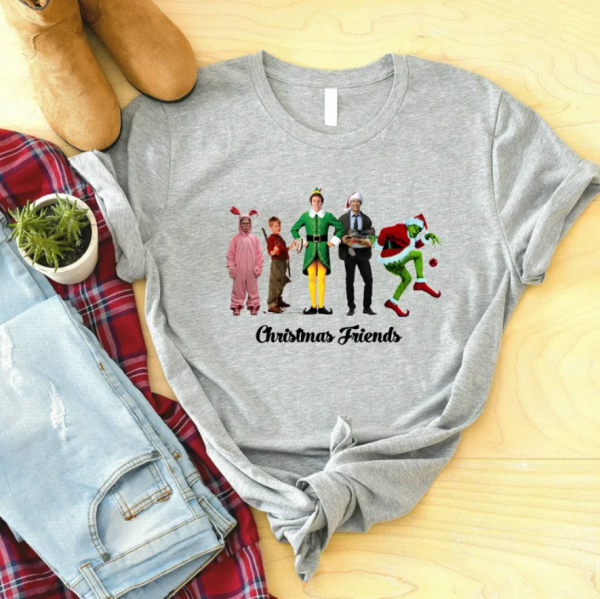 Christmas Movie Watching Shirt, Christmas Friends Shirt, Christmas Movie Friends, Funny Christmas Shirts, Christmas Family Movie, Kids Tees