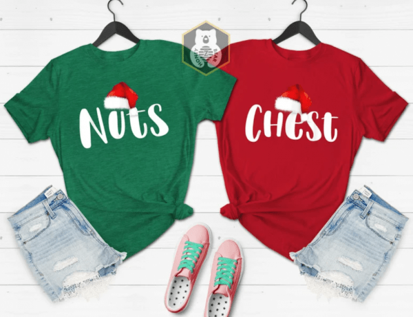 Christmas Chest Nuts Couples Matching Shirts, Chest Nuts Couples Christmas Shirt, Couple Christmas Gift, Couple Christmas Shirts, Christmas