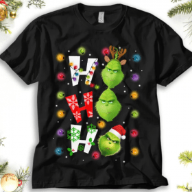 Grinch Christmas Shirt, Ho Ho Ho Santa Grinch and Max Dog Shirt, Grinch Xmas 2022 Shirt, Grinches Stole Xmas Unisex T-shirt Kid Shirt