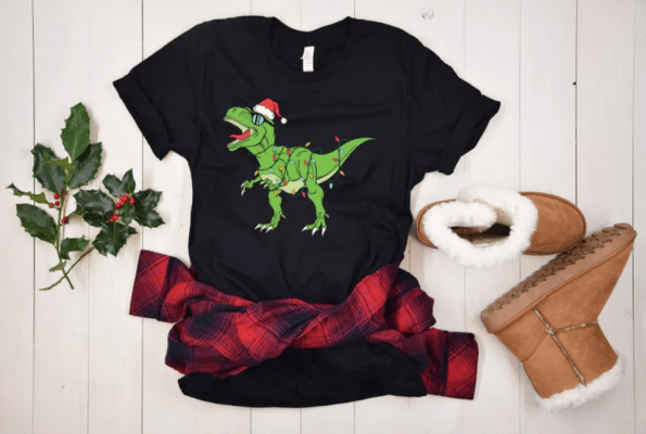 Christmas Shirt, T-Rex Christmas Shirt, Merry Christmas Shirt, Holiday Shirt, Dinosaur Christmas Shirt