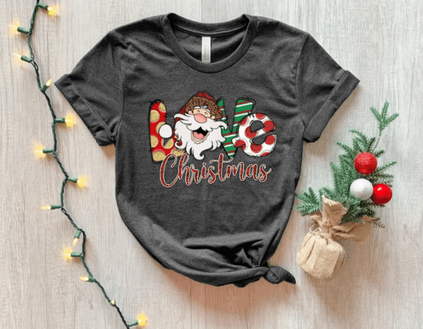 Love Christmas shirt, Christmas shirt for women, Merry Christmas shirt, Christmas Santa Claus shirt, Christmas gift, Christmas 2022