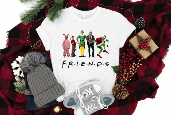 Christmas Movie Watching Shirt, Christmas Friends Shirt, Christmas Movie Friends, Funny Christmas Shirts, Christmas Family Movie, Kids Tees