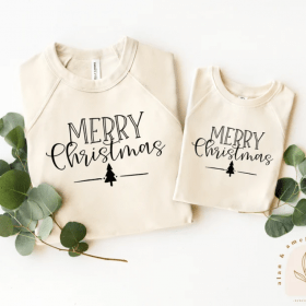 Merry Christmas SVG | Matching Family Christmas Shirt Svg | Christmas Tree Svg | Holiday Shirt Svg | Christmas Onesie Svg | Wood Sing Svg