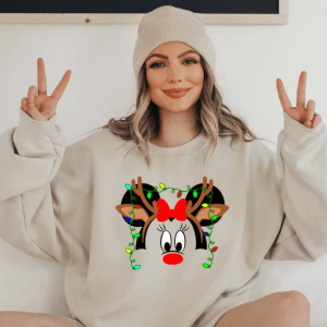 Mickey Ear Disney Christmas Sweatshirt, Cute Disney Family Matching Shirt, Cute Christmas Sweatshirt, Gift For Christmas, Funny Xmas Shirts