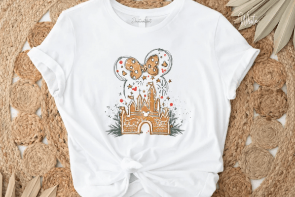 Disney Gingerbread Castle Shirt, Christmas Castle Shirt, Disney Christmas Shirt, Mickey Christmas Shirt, Disney Christmas Family Shirts, DL