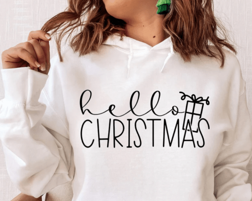 Hello Christmas SVG PNG PDF, Christmas Svg, Christmas Jumper Svg, Farmhouse Christmas Svg, Merry Christmas Svg, Funny Christmas Svg