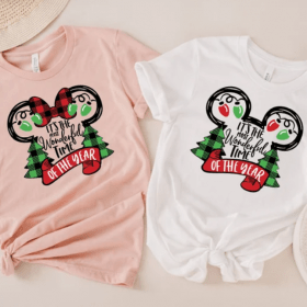 Matching Disney Shirt, Christmas Disney Ears, Disney Christmas Couple Shirt, Christmas Gifts, Cute Disney Couple Shirts, Family Disney Tee