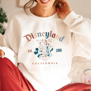 Retro Mickey And Friends Disneyland Est 1955 Sweatshirt, Disneyland shirt, Magic Kingdom, Disneyland Christmas Shirt, Christmas Gift RSCI906