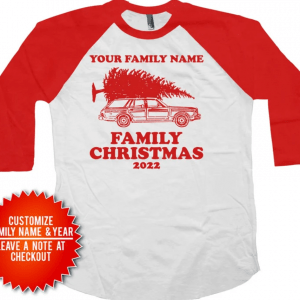 Funny Christmas Raglan Matching Family Christmas Shirts 3/4 Sleeve Shirt Baseball T Shirt Raglan Sleeves Christmas Vacation Xmas - SA519