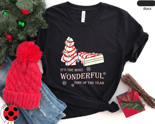 Little Debbie Christmas Shirt, It's The Most Wonderful Time Of The Year T-Shirt,Tree little Debbie Xtmas Cake Tee,Holiday Shirt,Winter Shirt