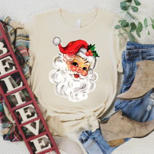 Christmas Santa Shirt, Retro Santa Shirt, Gift For Christmas, Retro Christmas Shirt, Christmas Shirt For Women, Gift For Women, Santa Shirt
