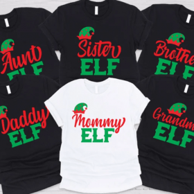 Family Matching Christmas Elf SVG Bundle | Elf svg | Christmas svg | Christmas Shirt svg | Download svg dxf Cut File | Silhouette or Cricut