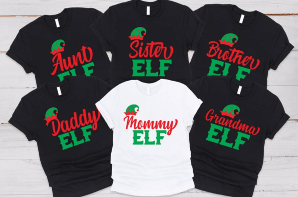 Family Matching Christmas Elf SVG Bundle | Elf svg | Christmas svg | Christmas Shirt svg | Download svg dxf Cut File | Silhouette or Cricut