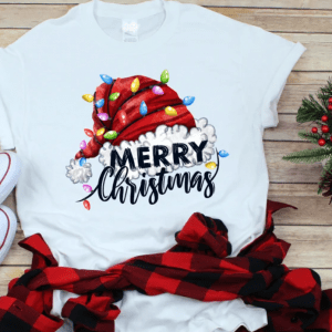 Santa Hat Christmas shirt, Santa Shirt, Christmas tee, Merry Christmas Shirt, Christmas holidays Shirt, Cute shirt for kids and adults. CO16