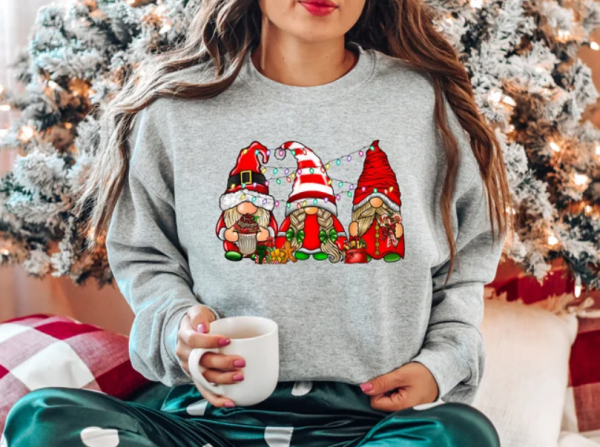 Christmas Sweatshirt,Christmas Gnome Tshirt,Cute Gnomies Tshirt,Merry Christmas Tshirt,Gnome For The Holidays Shirt,Cute Christmas Gift,Xmas