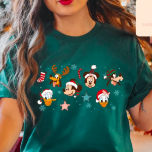Vintage Mickey And Friend Christmas Shirt,Disney Ears Christmas Shirt,Disney Christmas Shirt,Disney Trip Shirt,Disney Family Christmas Shirt