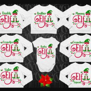 Elf Family Christmas Shirts Svg, Elf Family svg, Christmas Elf Family Svg, Family Elves Svg, christmas Elf family svg, Family Christmas Svg