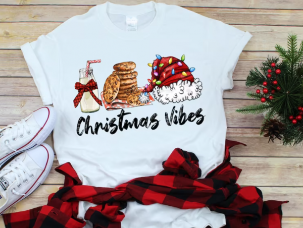 Christmas Vibes, Christmas shirt, family Christmas shirts, fun shirt for winter holidays, Christmas and new year tees. CO1