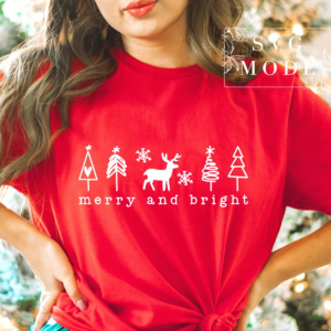 Merry And Bright SVG PNG PDF, Christmas Shirt Svg, Christmas Vibes Svg, Funny Christmas Svg, Christmas Svg, Christmas Jumper Svg, Winter Svg