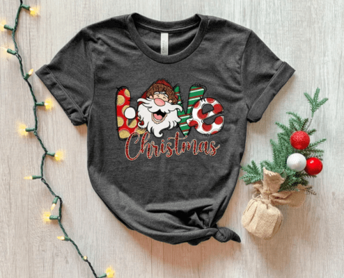 Love Christmas shirt, Christmas shirt for women, Merry Christmas shirt, Christmas Santa Claus shirt, Christmas gift, Christmas 2022