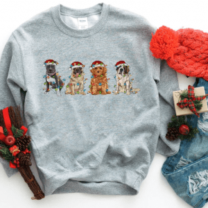 Christmas Dogs Sweatshirt, Dog Mom shirt, Christmas Dogs shirt, Christmas Shirt, Dogs Sweatshirt, Puppies Shirt, Christmas Sweatshirt,