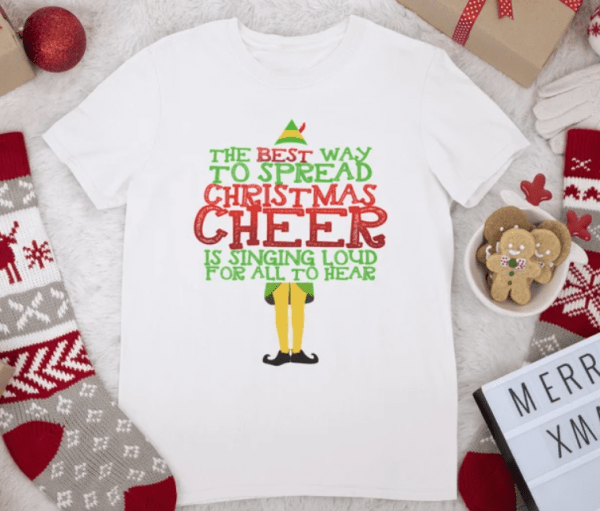 Cute Christmas Shirt, The Best Way to Spread Christmas Cheer is Singing Loud for all to hear t-shirt, Christmas Party shirt t-shirt DT-647