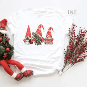 Gnome Christmas Shirt | Women's Christmas T-shirt | Gnome Santa T-shirt | Christmas Family Shirts | X-mas Shirt | Santa Shirt | Gift For Her