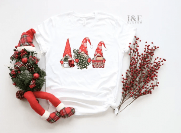 Gnome Christmas Shirt | Women's Christmas T-shirt | Gnome Santa T-shirt | Christmas Family Shirts | X-mas Shirt | Santa Shirt | Gift For Her