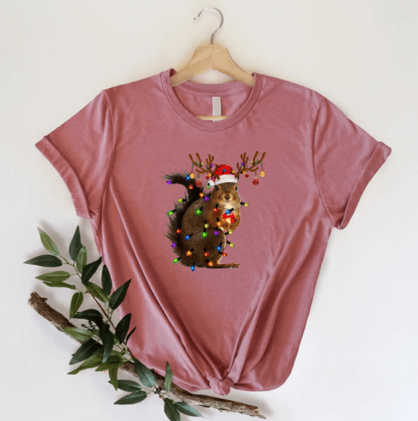 Christmas Squirrel Lights Shirt, Christmas Shirt, Funny Christmas Shirt, Christmas Gift Shirt, Christmas Gift For Her