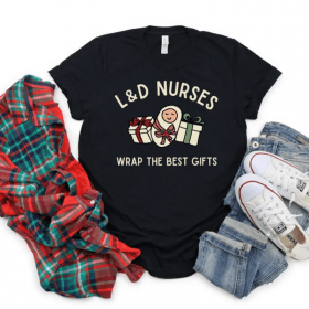 Labor and Delivery Nurse Christmas Shirt, Christmas TShirt for L and D Nurses, Mother Baby Holiday Shirt, L&D Nurse Shirt, Christmas Gift