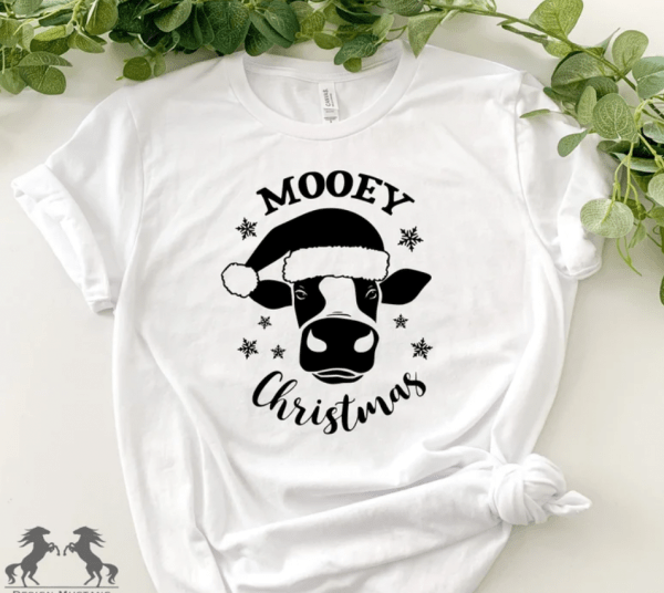 Mooey Christmas Shirt, Christmas Cow Shirt, Christmas Mooey Shirt, Cute Christmas Cow Shirt, Christmas Cow Tee, Cow Lovers Shirt