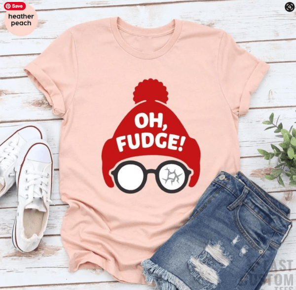 Christmas T-Shirt, Funny Christmas Shirt, Oh Fudge Shirt, Christmas Vacation Shirt, Funny Holiday Tee, Holiday Shirt, Christmas Gift Tee