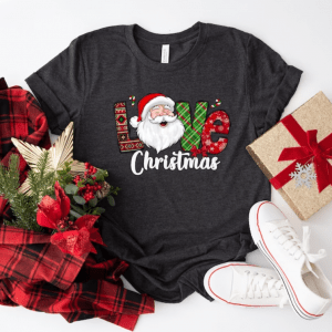 Love Christmas Santa Sweatshirt, Love Christmas Shirt, Christmas Santa Sweatshirt, Santa Shirt, Christmas Shirt, Christmas Sweatshirt