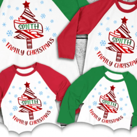 Personalized Family Christmas Shirts Svg - Christmas Tree Svg - Christmas Svg Files For Cricut - Christmas Tree Cricut Svg Dxf Cut Files