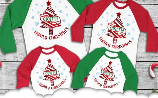 Personalized Family Christmas Shirts Svg - Christmas Tree Svg - Christmas Svg Files For Cricut - Christmas Tree Cricut Svg Dxf Cut Files