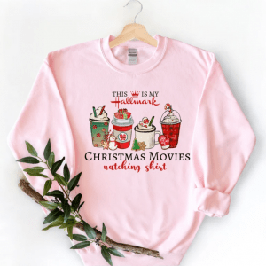 This Is My Movie Watching Sweatshirts, Hallmark Christmas Movies Shirt, Cute Christmas Shirt, Holiday Spirit Shirts, Gift for her