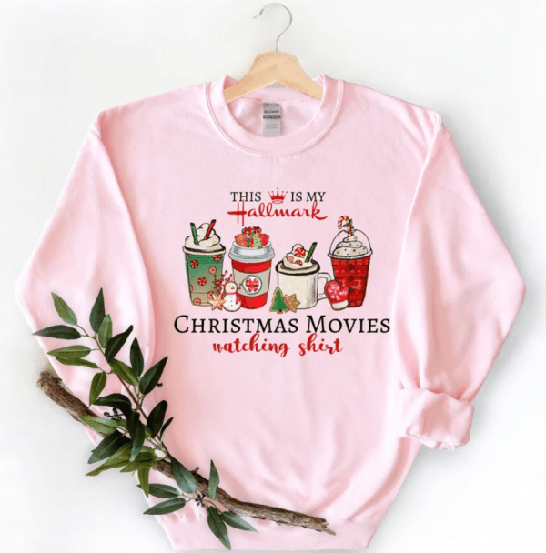 This Is My Movie Watching Sweatshirts, Hallmark Christmas Movies Shirt, Cute Christmas Shirt, Holiday Spirit Shirts, Gift for her